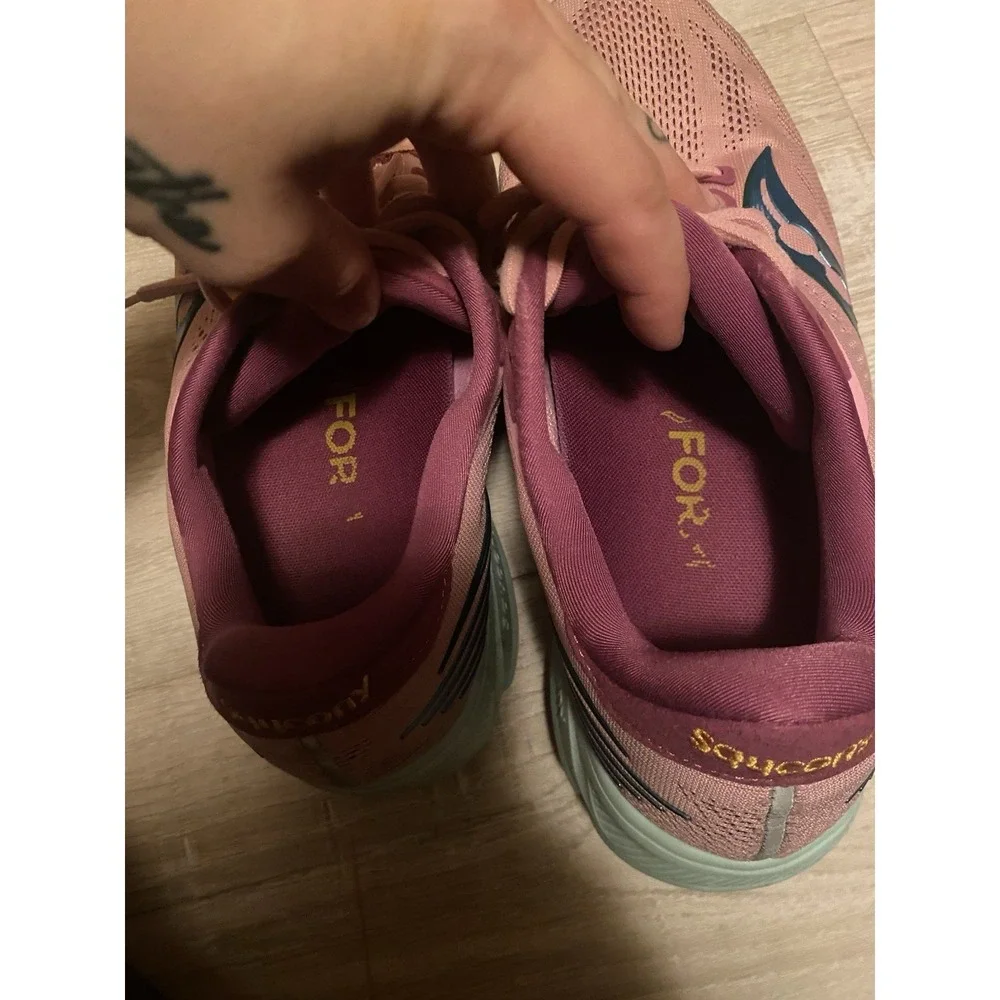 Saucony Ride 14 Running Shoes PWRRUN Mesh Sneakers Women's Size 11